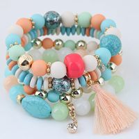 Simple Wild Candy Bead Fringed Temperament Multilayer Bracelet main image 5