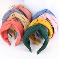 Nouveau Instafamous Serre-coréen Simple Large Cheveux Hoop Nouage Hairband Bandeau Super Fille Doux Cheveux Accessoires 2021 main image 1