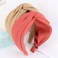 Headband Korean Simple Wide Edge Pressing Card Knotted Headband main image 5