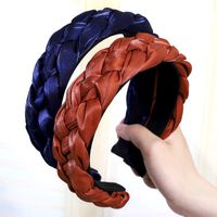 High-grade Cloth Twist Hair Hoop Wide Version Braids Hair Accessories Direct Sales main image 6