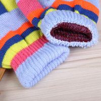 New Baby Finger Gloves Clothing Accessories Children Acrylic Striped Gloves Wholesale main image 5