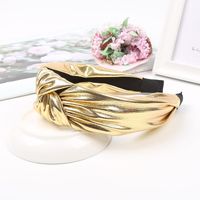 Metal Radium Bright Knotted Fabric Headband Fashion Sweet Headband main image 4