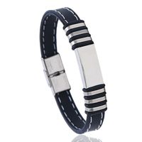 Titanium Steel Stainless Steel Bracelet Bracelet Silicone Men's Bracelet main image 1