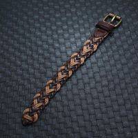 New Vintage Woven Leather Bracelet Simple Men's Jewelry Leather Bracelet main image 5
