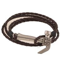 Fashion Hammer Leather Bracelet Hand Woven Multi-layer Bracelet main image 2