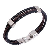 Wholesale Fashion Wild Woven Leather Bracelet main image 1