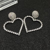 Yang Mi Boucles D'oreilles Belle Haute Profil Grand Boucles D'oreilles Rétro Hong Kong Style Net Rouge 2019 Automne Et D'hiver Mince Ronde Visage Boucles D'oreilles main image 4