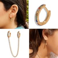 Fashion Alloy Diamond Earrings Cool Cover Unilateral Earrings Accessories main image 6