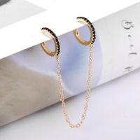 Fashion Alloy Diamond Earrings Cool Cover Unilateral Earrings Accessories main image 5