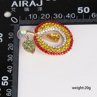 Rhinestone Crystal Plum Earrings Individual Fruit Earrings main image 5