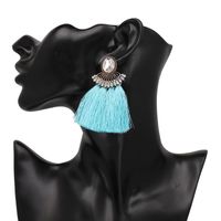 Women Studs Tassel Inlaid Glass Diamond High-end Personality Popular Earrings main image 5