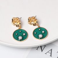 Round Transparent Color Stud Earrings Exaggerated Earrings Women Wholesale main image 4