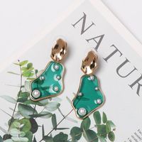 Korean Version Of Round Transparent Earrings Personality Exaggerated Earrings Women Wholesale main image 1