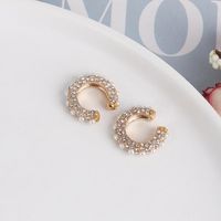 Simple And Stylish Micro-set Colorful Zircon Earrings main image 6