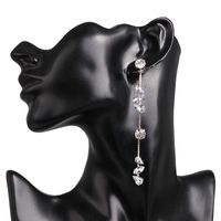 Rhinestone Studs Simple Trend Claw Diamond Inlaid Creative Earrings main image 6