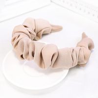 Coréenne Vente Chaude Plissée Bandeau Mignon Dame En Tissu Souple Célébrité Internet Tous Les-match Cheveux Accessoires Femelle 2021 sku image 5