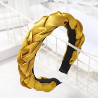 Europäische Und Amerikanische Neue Satin Twist Zopf Stirnband Mode Einfarbiger Stoff Grenz Überschreiten Des Stirnband Haarschmuck Fabrik Direkt Vertrieb 2021 sku image 8