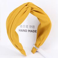 Headband Korean Simple Wide Edge Pressing Card Knotted Headband sku image 12