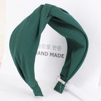 Headband Korean Simple Wide Edge Pressing Card Knotted Headband sku image 16