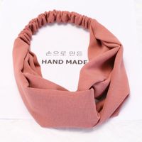 Headband Korean Simple Wide Edge Pressing Card Knotted Headband sku image 1