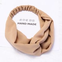 Headband Korean Simple Wide Edge Pressing Card Knotted Headband sku image 5