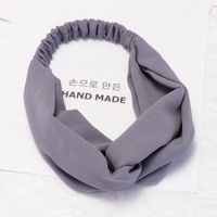 Headband Korean Simple Wide Edge Pressing Card Knotted Headband sku image 7