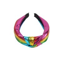 Metal Radium Bright Knotted Fabric Headband Fashion Sweet Headband sku image 5