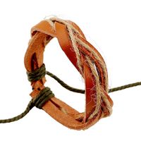 Europäischer Und Amerikanischer Außenhandel Unisex Rindsleder Gewebtes Armband Yiwu Armband Großhandel Direkt Vertrieb Retro Leder Armband sku image 1