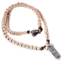 Vintage Woven Leather Necklace Beach Men's Necklace sku image 1