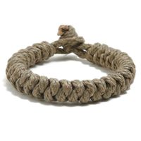 Hand-woven Vintage Hemp Rope Bracelet Simple Casual Bracelet Jewelry sku image 2