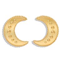 New Alloy Asymmetric Earrings Fashion Earrings Simple Crescent Earrings Accessories Wholesale sku image 1