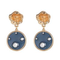 Round Transparent Color Stud Earrings Exaggerated Earrings Women Wholesale sku image 3