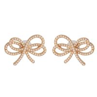 Bow Micro Stud Earrings Wholesale sku image 4