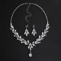 Jewelry Set Simple Diamond Necklace Necklace Earring Set Wholesales Fashion main image 3