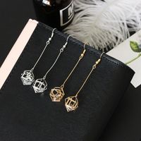 Alloy Spherical Hollow Cubic Zirconia Earrings Wholesales Fashion main image 4
