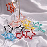 Best Selling Geometric Pentagram Space Acrylic Earrings main image 2