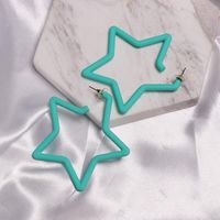 Best Selling Geometric Pentagram Space Acrylic Earrings main image 4