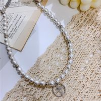 Internet-promi Ins Barock Unregelmäßige Perlenkette Kurze Mode Strass Schlüsselbein Kette Kreuz Halskette Weiblich main image 5