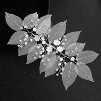 Lace Simulation Leaves Soft Clay Flowers Handmade Hair Band Wedding Jewelry Wholesales Fashion main image 1