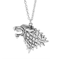Sweater Chain Song Of Ice And Fire Right Game Stark Wolf Necklace sku image 1