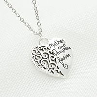 Mother And Daughter Eternal Love Necklace Female Peach Heart Necklace main image 1