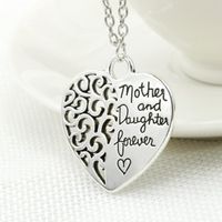 Mother And Daughter Eternal Love Necklace Female Peach Heart Necklace main image 6