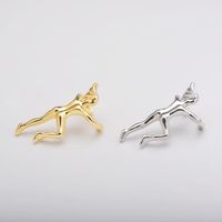 Small Earrings Three-dimensional Portrait Ear Clip Environmental Protection Alloy Electroplating Pierced Earrings Fake Earrings Earrings main image 3