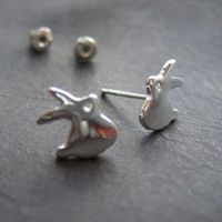 Alloy Plating Gold Silver Hooligan Rabbit Earrings Animal Earrings Wholesale main image 4