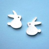 Alloy Plating Gold Silver Hooligan Rabbit Earrings Animal Earrings Wholesale main image 5