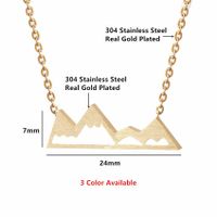 Best Selling Outdoor Personality Small Mountain Peak Necklace Bracelet Set Shanlianshan Bracelet main image 4