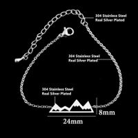 Best Selling Outdoor Personality Small Mountain Peak Necklace Bracelet Set Shanlianshan Bracelet main image 3