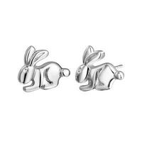 Cute Little Animal Earrings Mini Bunny Earrings sku image 2
