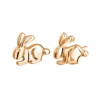 Cute Little Animal Earrings Mini Bunny Earrings sku image 3