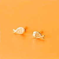 Simple And Cute Fish Earrings sku image 3